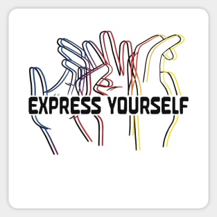 Express Yourself-ASD Sticker